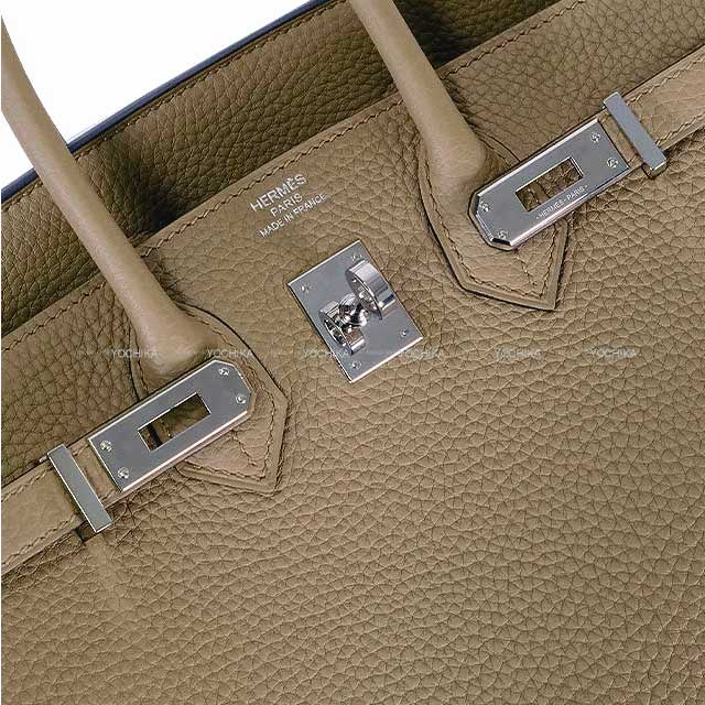 [Pre-loved] HERMES Handbag Birkin25 Beige Marfa Veau Togo Silver HW Stamp B[LIKE NEW][Authentic]