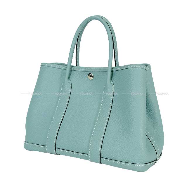 [Pre-loved] HERMES tote bag Garden Party 30 TPM Ciel Vache Country Silver HW Stamp Y[LIKE NEW][Authentic]