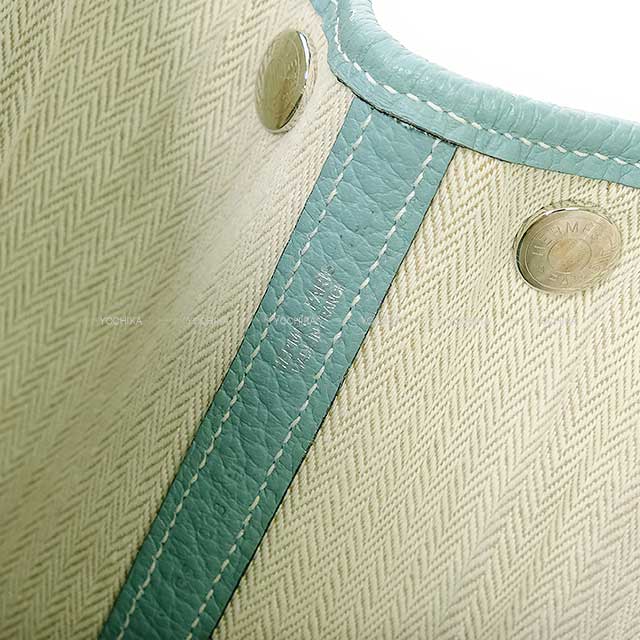 [Pre-loved] HERMES tote bag Garden Party 30 TPM Ciel Vache Country Silver HW Stamp Y[LIKE NEW][Authentic]