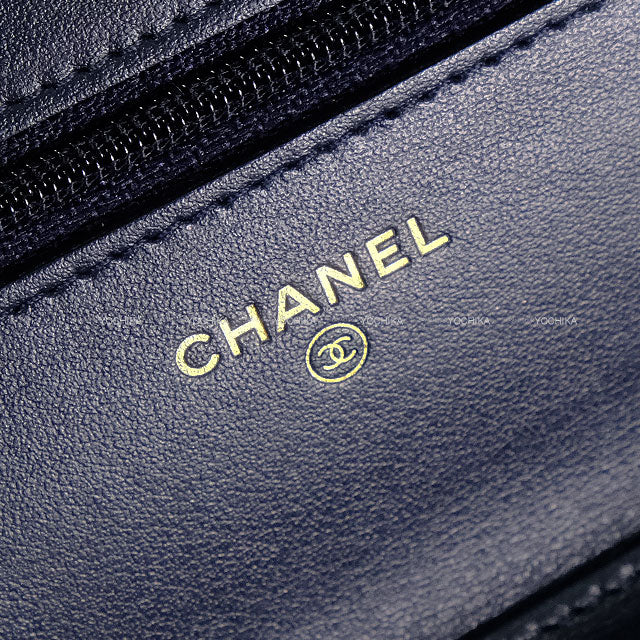 CHANEL Chain wallet Matelasse Coco Multicolor Tweed Silver HW AP0250[EXCELLENT][Authentic]