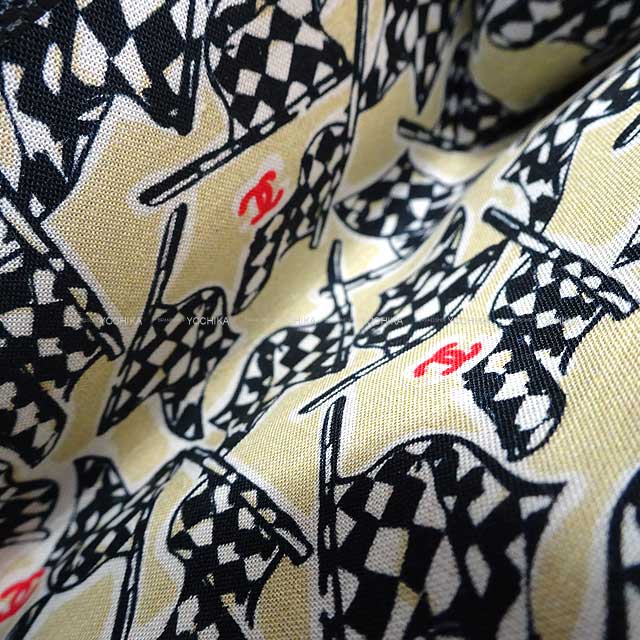 2023 Cruise CHANEL card holder Coin Case Matelasse COCO Flap Flag Inner Print Black/Beige/White/Red Graind Calf(Caviarskin) Champagne Gold HW AP3130[EXCELLENT][Authentic]