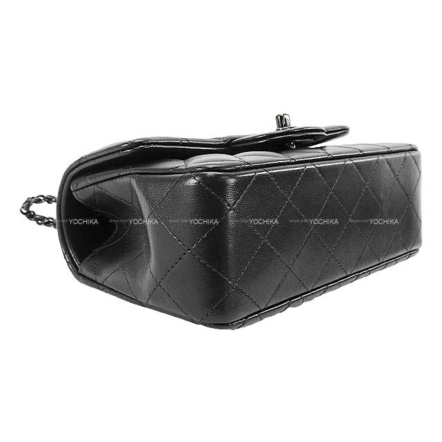 CHANEL Shoulder bag Twilly Matelasse 20 Top Handle mini Flap Chain Noir (Black) Lambskin Black HW AS2431[EXCELLENT][Authentic]