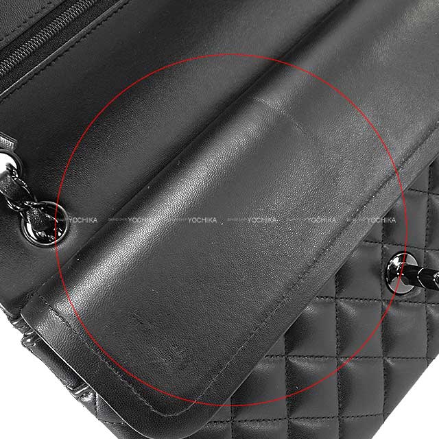 [Pre-loved] CHANEL Shoulder bag Matelasse COCO W Flap So Black Noir (Black) Lambskin Black HW A01112[LIKE NEW][Authentic]