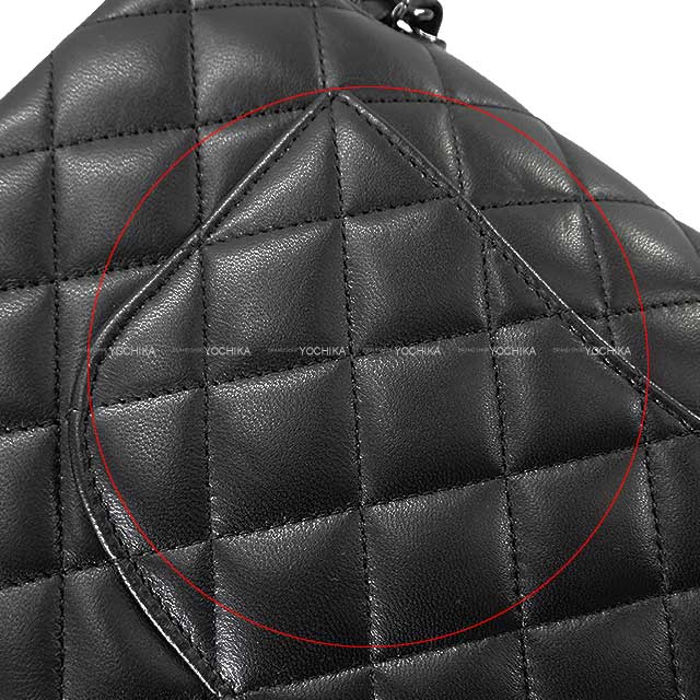 [Pre-loved] CHANEL Shoulder bag Matelasse COCO W Flap So Black Noir (Black) Lambskin Black HW A01112[LIKE NEW][Authentic]