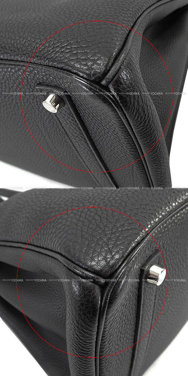 [Pre-loved] HERMES Handbag Birkin35 Noir (Black) Veau Togo Silver HW Stamp □I[USED A][Authentic]