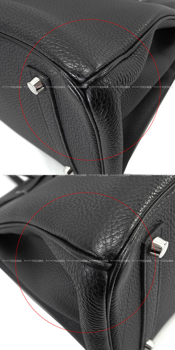 [Pre-loved] HERMES Handbag Birkin35 Noir (Black) Veau Togo Silver HW Stamp □I[USED A][Authentic]