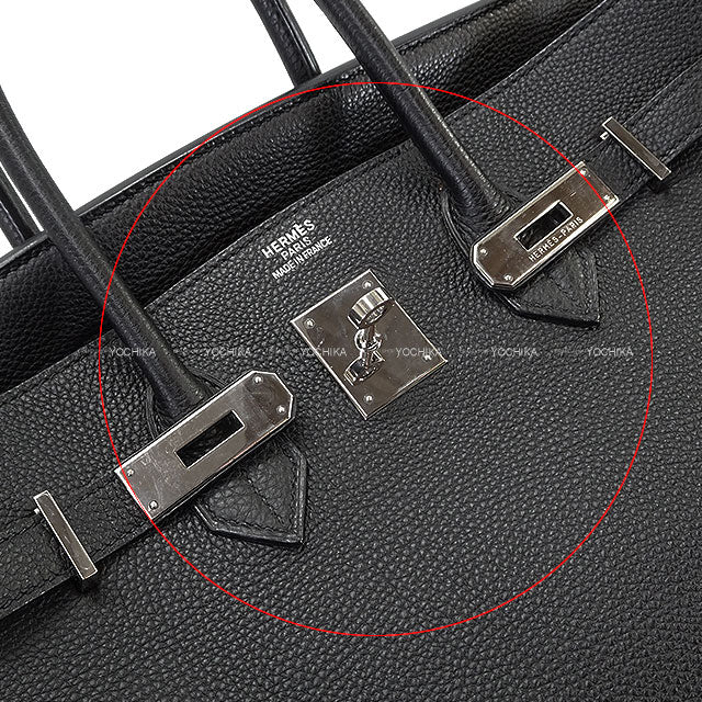 [Pre-loved] HERMES Handbag Birkin35 Noir (Black) Veau Togo Silver HW Stamp □I[USED A][Authentic]