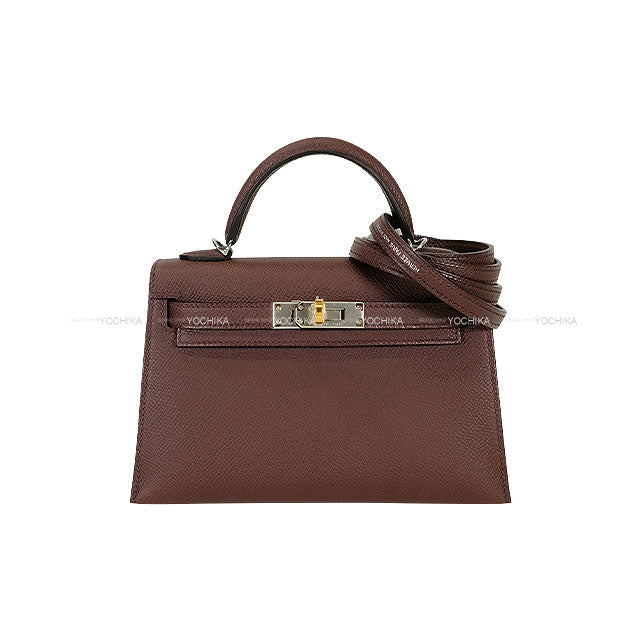 HERMES Shoulder bag Kelly mini 2 Kelly20 Rouge Sellier Veau Epsom Electrum HW Stamp W[BRAND NEW][Authentic]