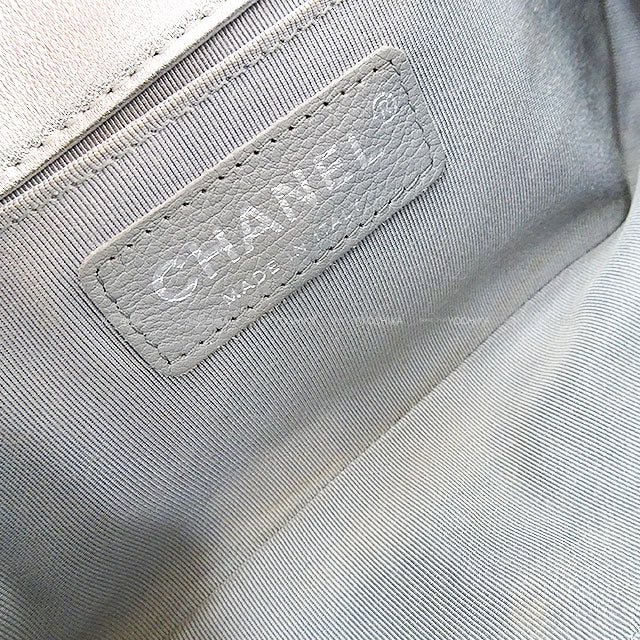 [Pre-loved] CHANEL Shoulder bag Mini Matelasse Single Flap Embossed Chain Silver Metallic Lambskin Silver HW A35200[USED AB][Authentic]