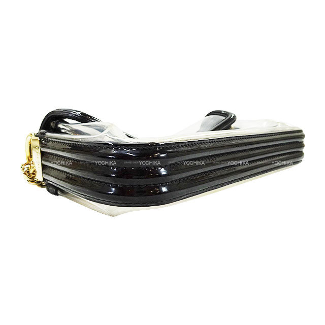 [Pre-loved] CHANEL Shoulder bag Boy Chanel Vinyl Chain COCO Mark Not Specified/Noir (Black) PVC/Patent Leather Gold HW A67557[USED SA][Authentic]