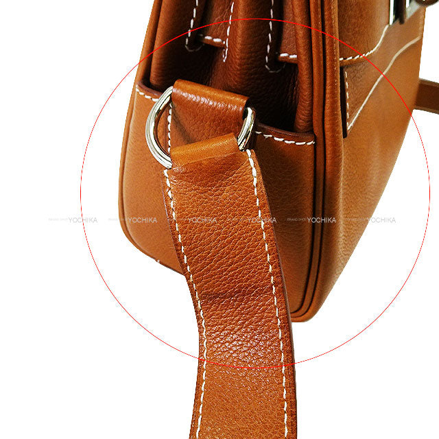 [Pre-loved] HERMES Shoulder bag Kelly Messenger 24 PM Fauve Barenia Faubourg Silver HW Stamp B[LIKE NEW][Authentic]