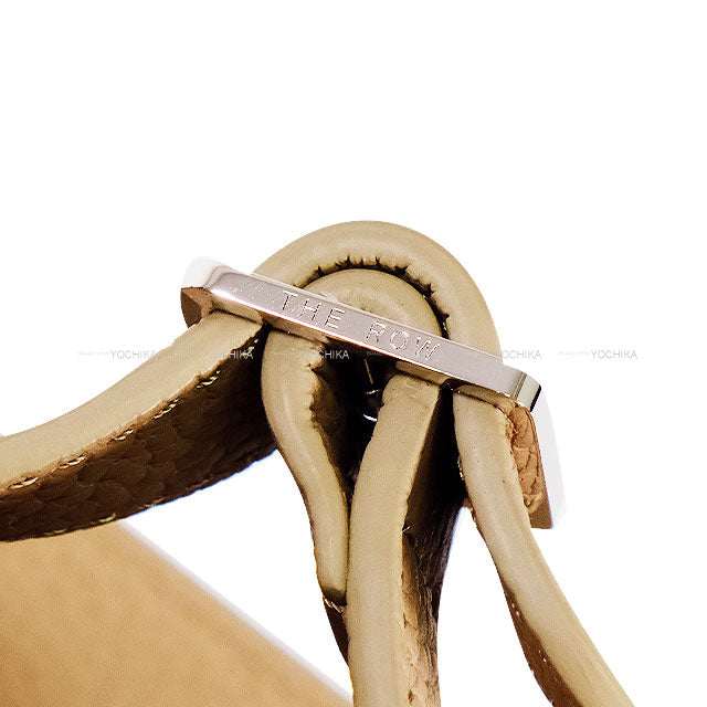 The Row Handbag Margaux 10 Dark Taupe Calfskin Silver HW W1190L133DTPL[EXCELLENT][Authentic]