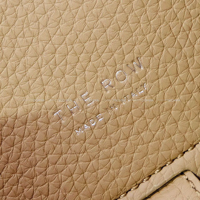 The Row Handbag Margaux 10 Dark Taupe Calfskin Silver HW W1190L133DTPL[EXCELLENT][Authentic]