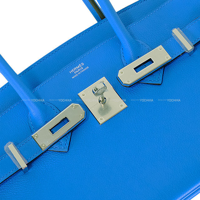 2024AW HERMES Shoulder bag Shoulder Birkin29 New Bleu Hydra Evercolor Silver HW Stamp W[BRAND NEW][Authentic]
