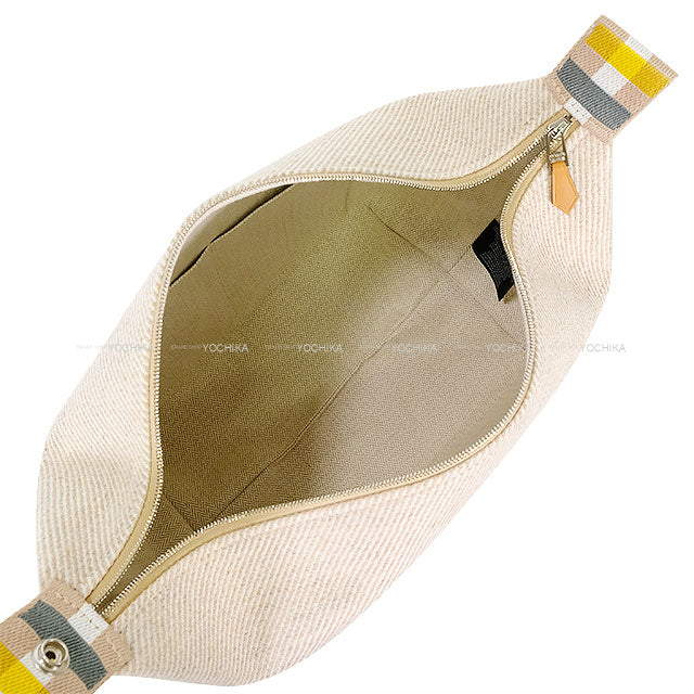 2024AW Color Mania Collection HERMES Pouch Bride a Brac GM Au Carre Seigle Toile H Silver HW[BRAND NEW][Authentic]