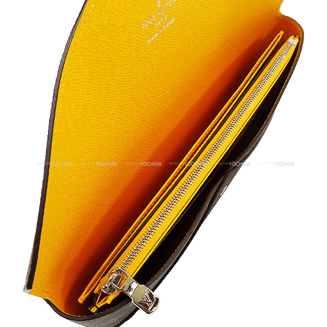2024AW Color Mania Collection LOUIS VUITTON Clutch bag Bearn Soufflet Kirigami Organizer Card Case Saffron Yellow Monogram Canvas Gold HW M12358[BRAND NEW][Authentic]