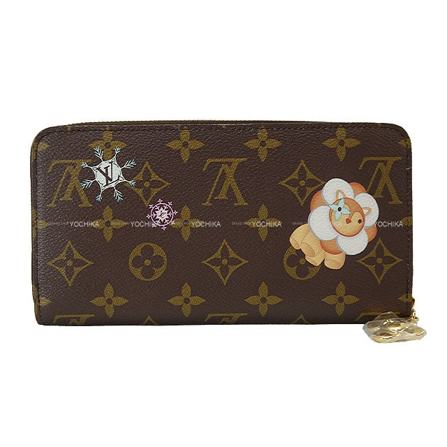 2024 LOUIS VUITTON long wallet Zippy Wallet Vivienne Holiday Brown /Azure Frost Monogram Canvas Gold HW M12223[BRAND NEW][Authentic]
