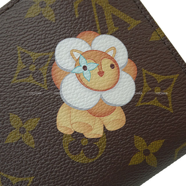2024 LOUIS VUITTON long wallet Zippy Wallet Vivienne Holiday Brown /Azure Frost Monogram Canvas Gold HW M12223[BRAND NEW][Authentic]