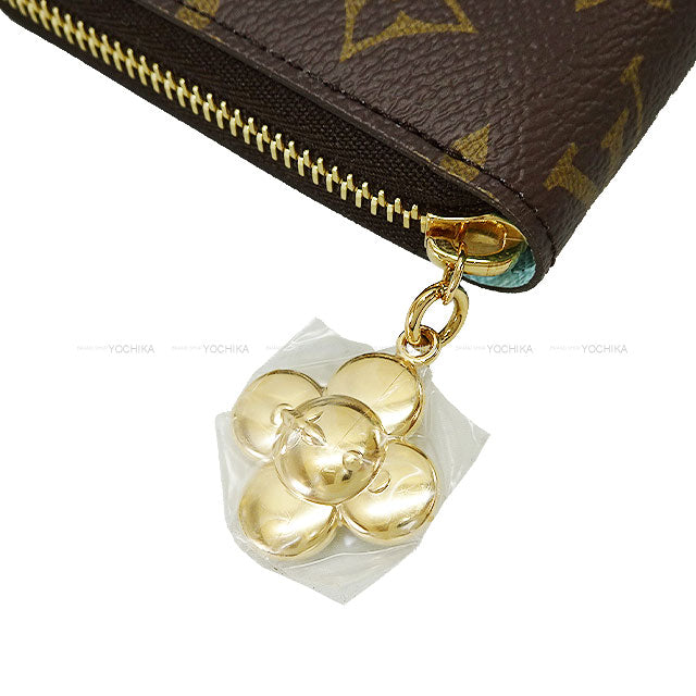 2024 LOUIS VUITTON long wallet Zippy Wallet Vivienne Holiday Brown /Azure Frost Monogram Canvas Gold HW M12223[BRAND NEW][Authentic]