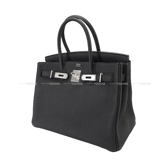 [Pre-loved] HERMES Handbag Birkin30 Noir (Black) Veau Togo Silver HW Stamp Y[LIKE NEW][Authentic]