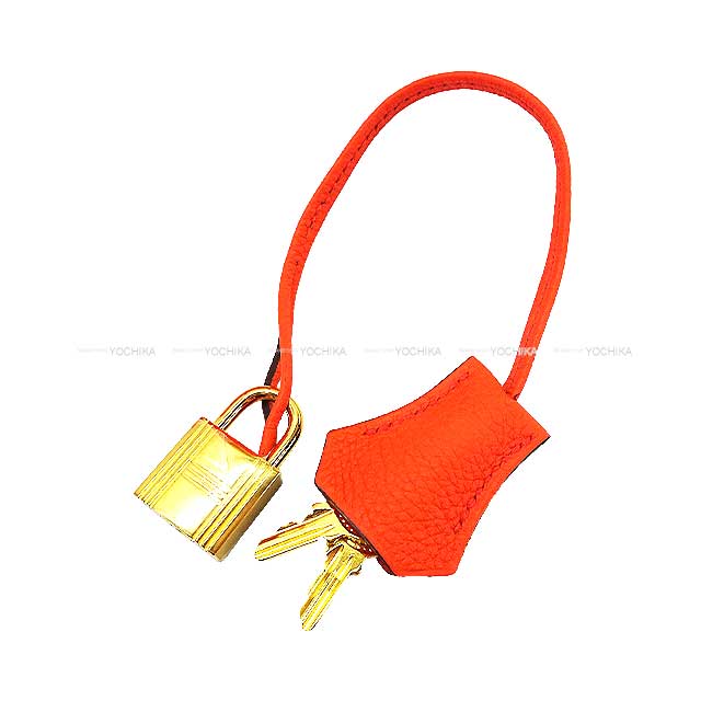 HERMES Handbag Birkin30 Orange Poppy Veau Togo Gold HW Stamp A[EXCELLENT][Authentic]