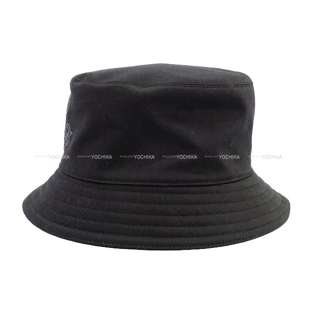 HERMES hat Bucket hat Harper Emil HERMES #57 Noir (Black) Cotton/Silk/Polyurethane[BRAND NEW][Authentic]
