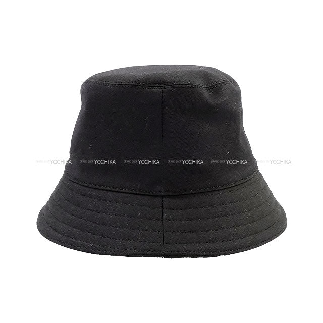 HERMES hat Bucket hat Harper Emil HERMES #57 Noir (Black) Cotton/Silk/Polyurethane[BRAND NEW][Authentic]