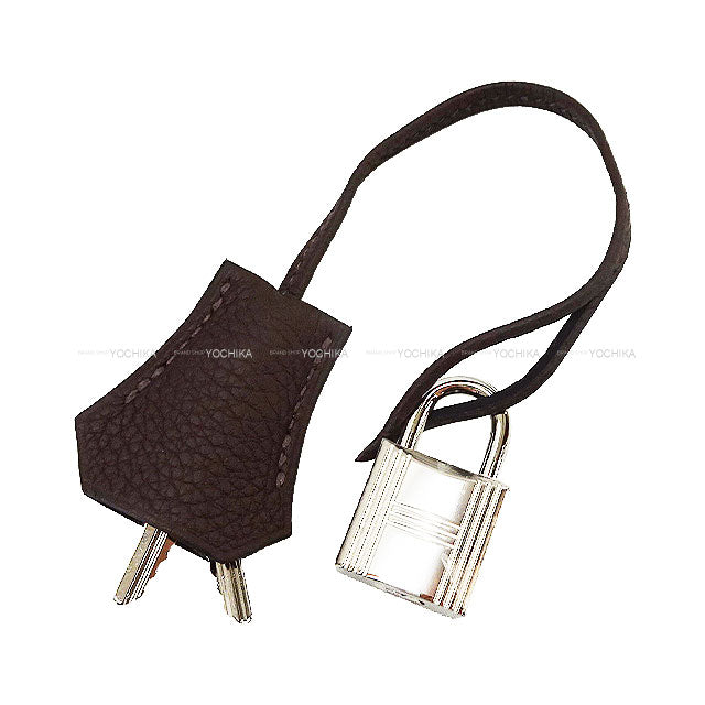 HERMES Shoulder bag Kelly25 Retourne with Bandouliere Ebene/Rose Mexicoe Veau Togo Silver HW Stamp W[BRAND NEW][Authentic]