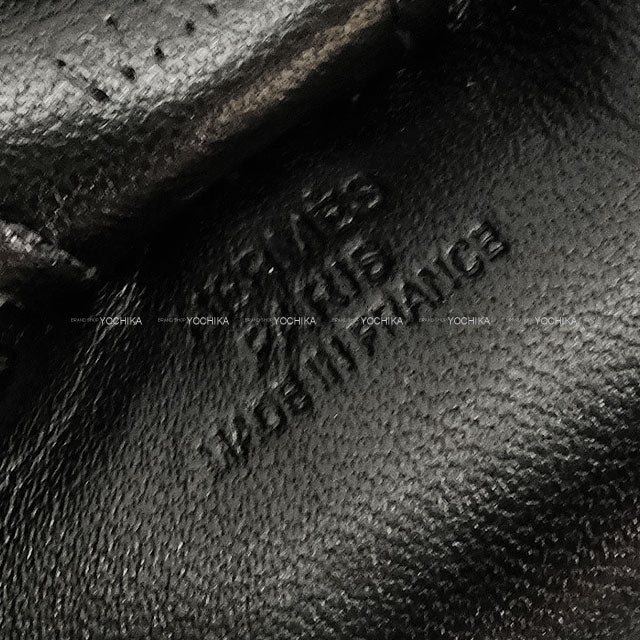 HERMES bag charm Rodeo PM Noir (Black)/Magnolia Agneau Milo/Clinoran(Crinoline) Stamp W[BRAND NEW][Authentic]