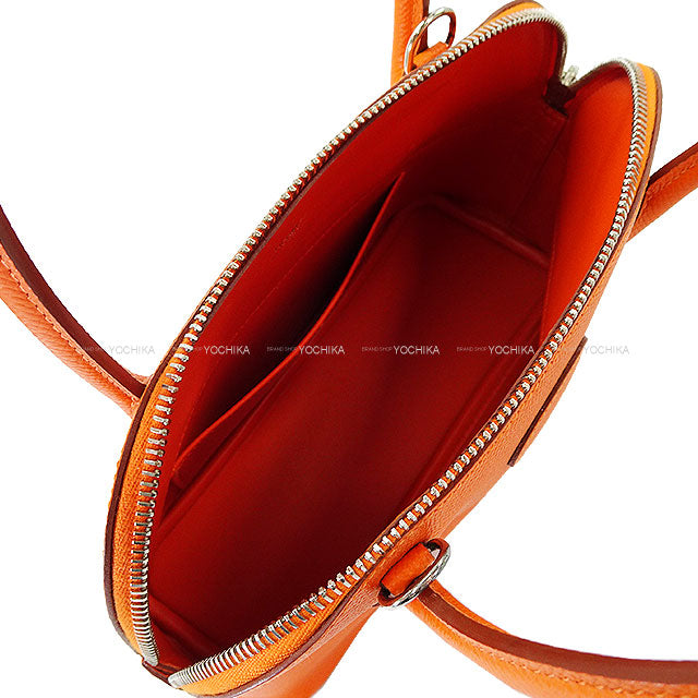 [Pre-loved] HERMES Shoulder bag Bolide27 Feu Orange Veau Epsom Silver HW Stamp X[LIKE NEW][Authentic]
