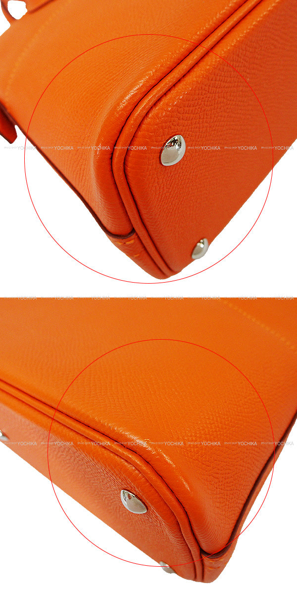 [Pre-loved] HERMES Shoulder bag Bolide27 Feu Orange Veau Epsom Silver HW Stamp X[LIKE NEW][Authentic]