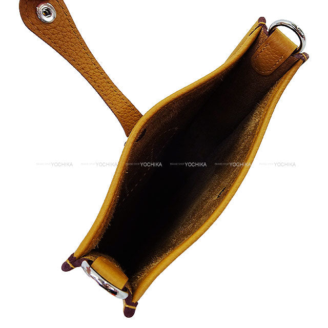 HERMES Shoulder bag Evelyne 16 TPM Sangles Zigzag Sesami/Noir (Black)/Blanc (White) Taurillon Clemence/Toile Silver HW Stamp U[EXCELLENT][Authentic]