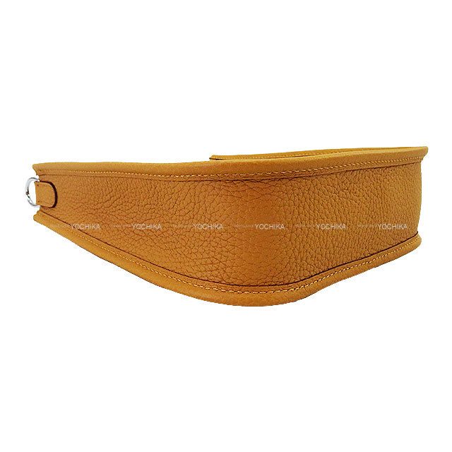 HERMES Shoulder bag Evelyne 16 TPM Sangles Zigzag Sesami/Noir (Black)/Blanc (White) Taurillon Clemence/Toile Silver HW Stamp U[EXCELLENT][Authentic]