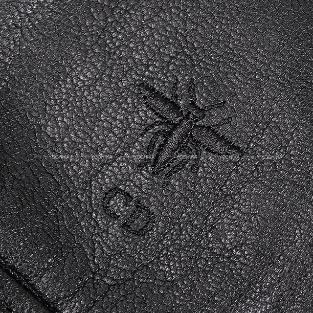 Dior Rider jacket Double Riders Noir (Black) Goatskin 34 Silver HW 845V02AL200[BRAND NEW][Authentic]