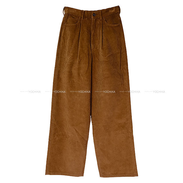 Miu Miu Pants Wide Garment Brown Cotton #36 MP1744 S000 14BD[BRAND NEW][Authentic]