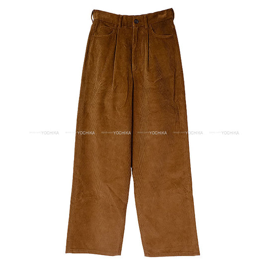 Miu Miu Pants Wide Garment Brown Cotton #36 MP1744 S000 14BD[BRAND NEW][Authentic]