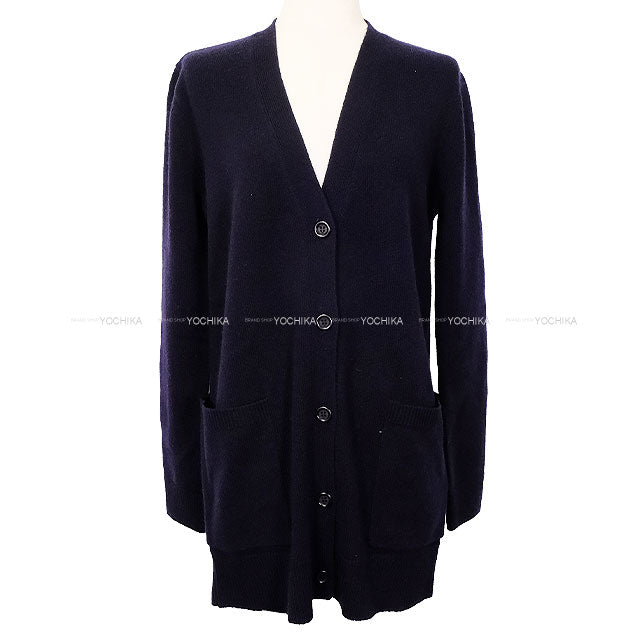 MAX MARA Cardigan Sequin Embroidery 1951 Middle Navy Wool/Cashmere #S[BRAND NEW][Authentic]