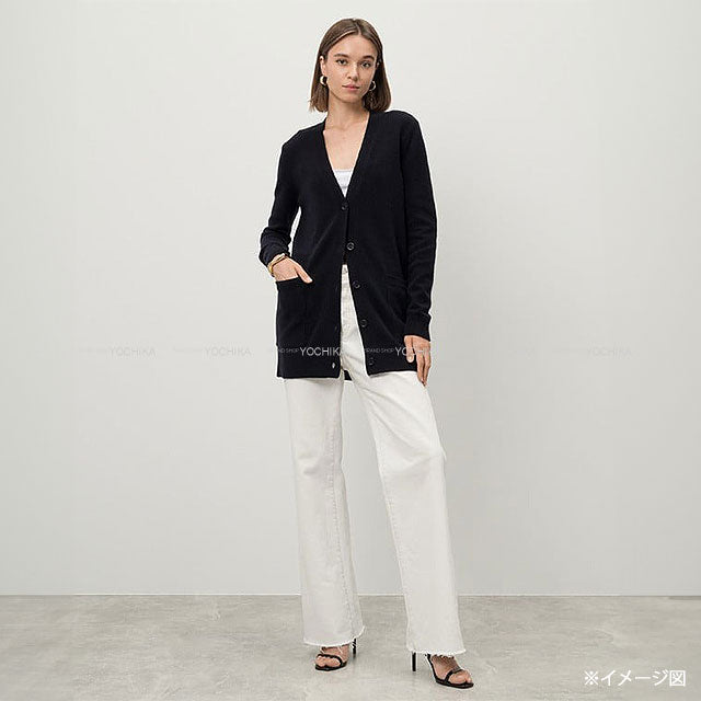 MAX MARA Cardigan Sequin Embroidery 1951 Middle Navy Wool/Cashmere #S[BRAND NEW][Authentic]