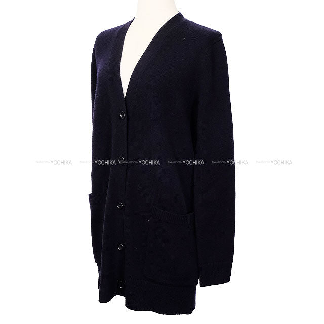 MAX MARA Cardigan Sequin Embroidery 1951 Middle Navy Wool/Cashmere #S[BRAND NEW][Authentic]