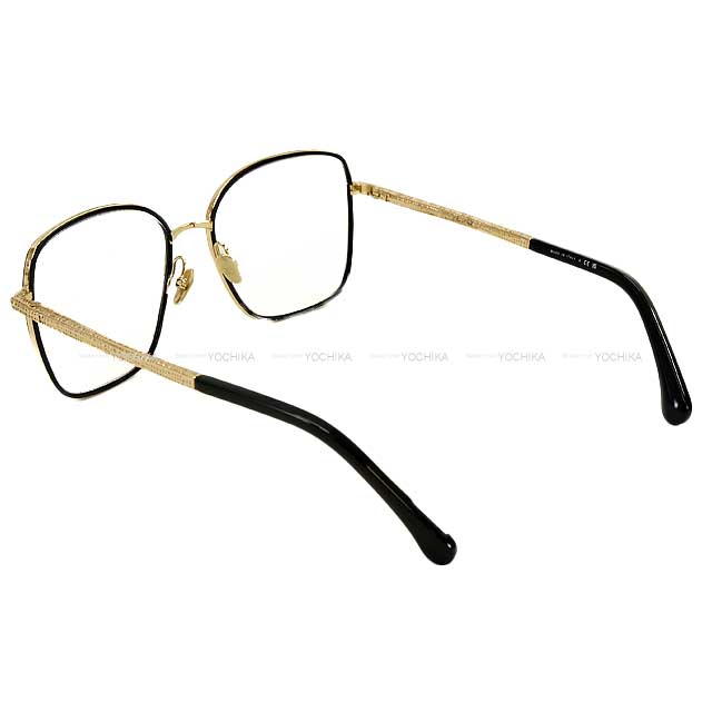 CHANEL eyeglasses Square Shape Blue Light Blocking Eyewear light gold Gold HW 2216JS[EXCELLENT][Authentic]