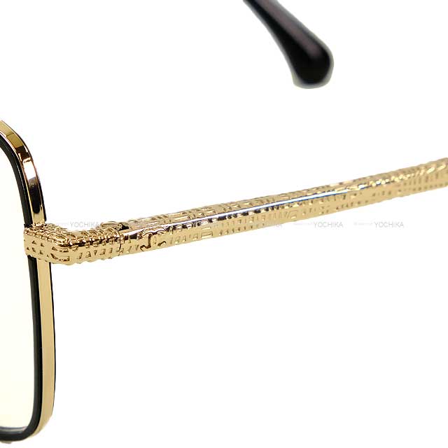 CHANEL eyeglasses Square Shape Blue Light Blocking Eyewear light gold Gold HW 2216JS[EXCELLENT][Authentic]