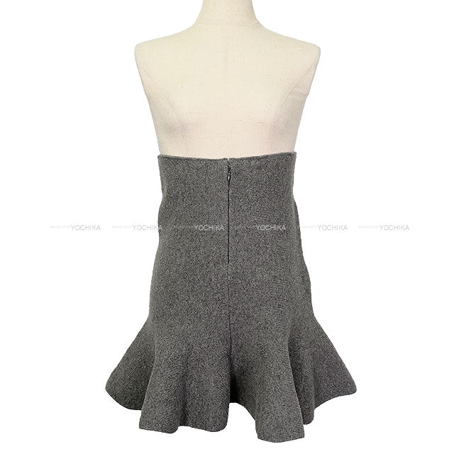 JIL SANDER skirt Flare Mini Grey Wool70% / Cashmere30% 32[BRAND NEW][Authentic]