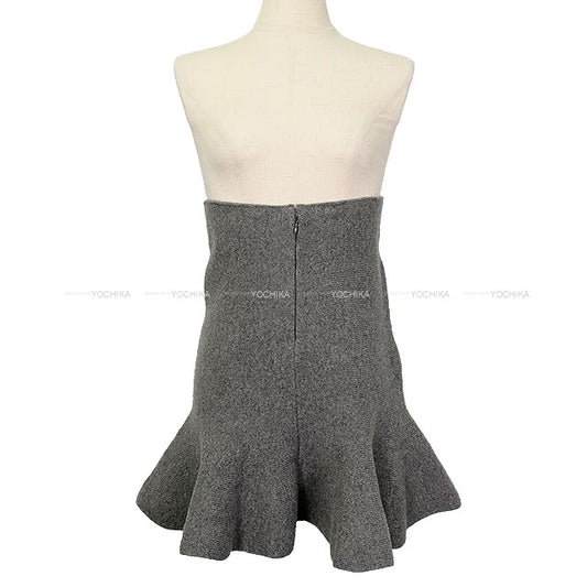 JIL SANDER skirt Flare Mini Grey Wool70% / Cashmere30% 32[BRAND NEW][Authentic]