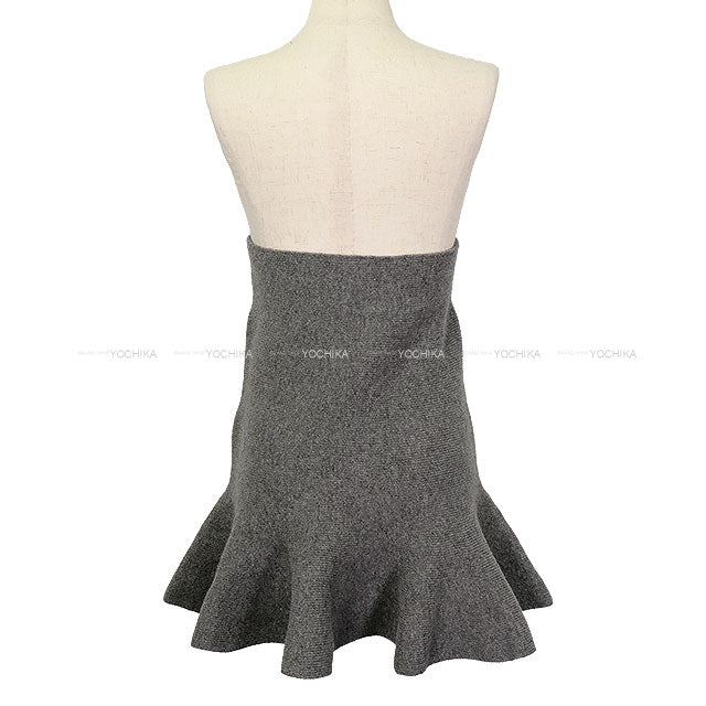 JIL SANDER skirt Flare Mini Grey Wool70% / Cashmere30% 32[BRAND NEW][Authentic]