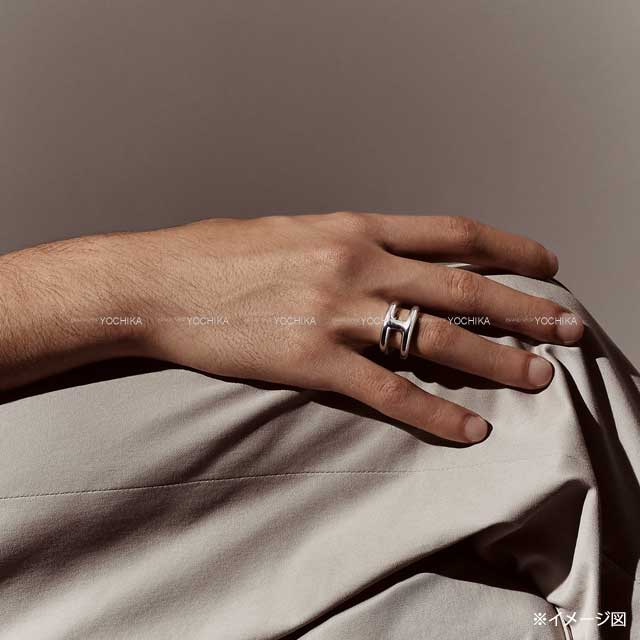 HERMES ring Osmose PM Silver Silver925 (SV925 Ag925) #53[BRAND NEW][Authentic]