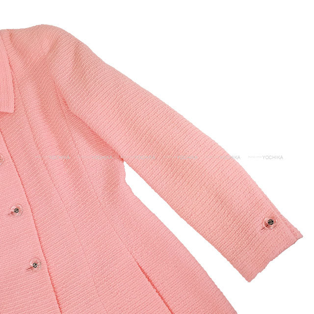 [Pre-loved] CHANEL setup Ladies Setup Tweed Coco mark 97c Clear button Pink Wool #40 Silver HW P08920[LIKE NEW][Authentic]