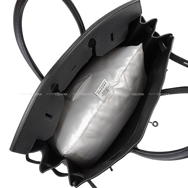 [Pre-loved] HERMES Handbag Birkin40 Bag Pillows Noir (Black) Veau Togo Silver HW Stamp D[LIKE NEW][Authentic]