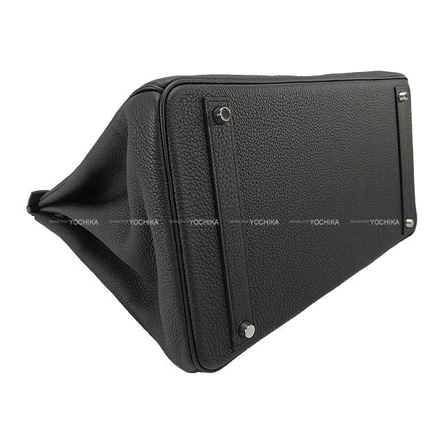 [Pre-loved] HERMES Handbag Birkin40 Bag Pillows Noir (Black) Veau Togo Silver HW Stamp D[LIKE NEW][Authentic]