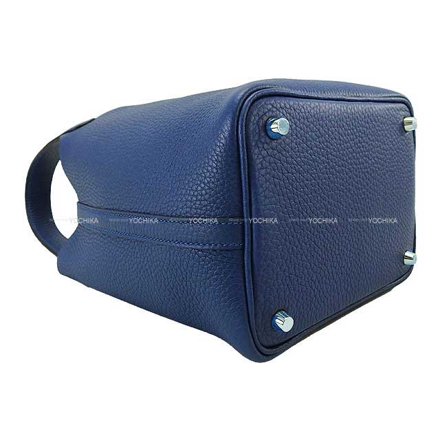 HERMES Handbag Picotin Lock 18 PM Blue Tie Taurillon Clemence Silver HW Stamp K[BRAND NEW][Authentic]