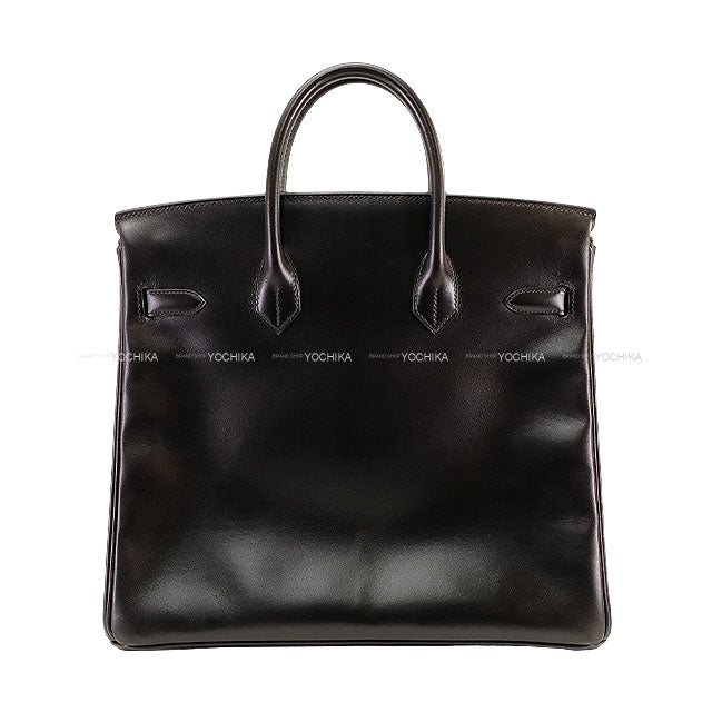 [Pre-loved] HERMES Handbag Haut a Courroies 32 Noir (Black) Box Calf Gold HW Stamp □F[USED SA][Authentic]